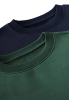 Sweat-shirt vert à col rond personnalisé Alpha pour femmes, avec lettres brodées, en molleton de coton, pour université et collège.