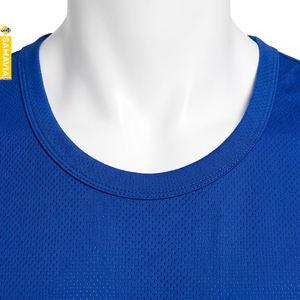 SAMAVIA Men's Blue Solid Front Customizable Basketball Jersey Set Sleeveless Tank <b>Top</b> Shorts Moisture Wicking Breathable Quick - Product Image 4