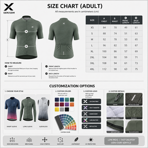 Maillot de cyclisme pour hommes, manches courtes, manches longues, gilet, couleur dégradée, évacuation de l'humidité, respirant, séchage rapide, coupe ajustée, col montant, fermeture éclair - Product Image 6