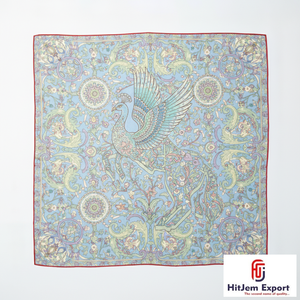 Collection en gros de foulards personnalisés raffinés, imprimés, à la mode, foulards de tête, hijabs, châles et foulards carrés doux au toucher soyeux - Product Image 2