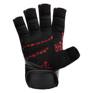 <b>Elite</b> Gym Half Finger Gloves Breathable Anti Slip Weight Lifting Crossfit Workout Fitness Grip Gloves Adjustable Wrist Support - Product Image 3