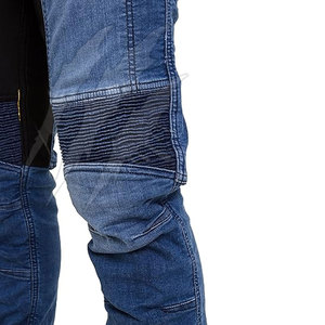 Pantalones de mezclilla para motocicleta de tela premium, pantalones de mezclilla resistentes para motocicleta para uso diario, en stock. - Product Image 4