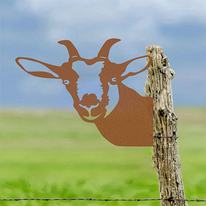 CIFbuy Arte de Pared Rústico de Vaca, Adorno Bordado para Jardín, Patio, Césped, Granja, Regalo Artesanal, Servicio de Recogida Disponible - Product Image 1