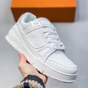 Chaussures de luxe de haute qualité pour hommes et femmes, chaussures de créateur en cuir véritable, baskets de marque célèbre pour hommes, baskets de skateboard - Product Image 4