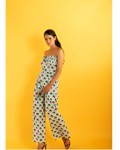 จั๊มสูทกันน้ำขายดีสำหรับผู้หญิง ชุดวันพีซขาบานสไตล์ลำลองเก๋ไก๋สำหรับวันหยุดพักผ่อนริมชายหาดฤดูร้อน เสื้อผ้าสตรีสไตล์สตรีท - Product Image 4