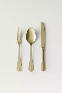 Ensemble de couverts en acier inoxydable rose gold avec fourchette, cuillère et couteau pour mariage, restaurant, hôtel et décoration intérieure - Product Image 2
