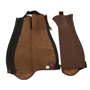 Genuine Cowhide Leather Unisex Half <b>Chaps</b> Custom Demanded Horse Racing Equestrian <b>Chaps</b> Durable for Men and Women <b>Riding</b> wear - Product Image 1
