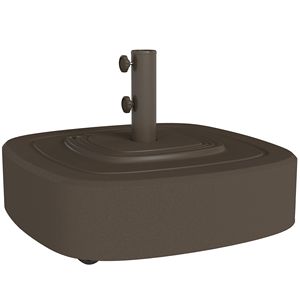 Base per Ombrellone da Esterno con Ruote, Supporto per Ombrelloni da Giardino per Pali da 1.5''/1.9'', Raggio 3.5m/3m, Realizzata in Poliestere - Product Image 1