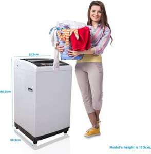 Lavadora de Carga Superior Automática Eléctrica de Alta Calidad, 7 kg, Nueva Interfaz en Inglés, Lavadora/Secadora Todo en Uno, Eficiencia Energética Grado 1 - Product Image 1