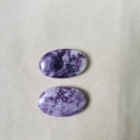Cabochons de lépidolite de haute qualité bijoux en cristal de rubis authentiques Cabochon de haute qualité à dos plat approvisionnement en gros en vrac