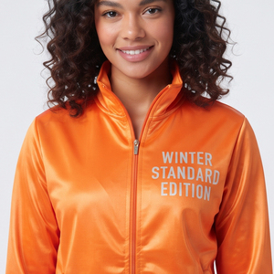 Vestes de sport pour femmes, vestes d'entraînement personnalisées imprimées avec fermeture éclair intégrale, vestes de sport imprimées à col montant et fermeture éclair pour femmes - Product Image 3