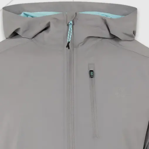 Unisex Tracksuit Set Gray Blue Solid Lightweight Full <b>Zip</b> Hooded Sporty Nylon <b>Jogger</b> Pants Side <b>Pockets</b> Winter Wear - Product Image 5