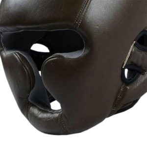 Protector de Cabeza de Boxeo de Cuero Personalizado con Cordones, Protección Facial Completa, Resistente, de Primera Calidad, Antideslizante, Unisex - Product Image 3