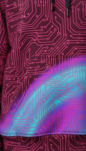 เสื้อฮู้ดดี้ทรงหลวมแบบโอเวอร์ไซส์สำหรับทุกเพศ พร้อมลายพิมพ์แบบซับลิเมชั่นทั่วตัว เหมาะสำหรับแฟชั่นลำลองแนวสตรีท - Product Image 6