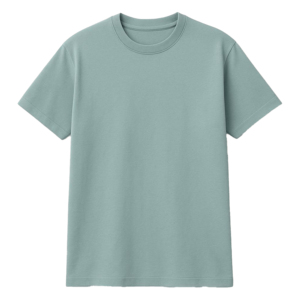 T-shirts pour hommes en gros, col rond, coupe ajustée, manches courtes, anti-boulochage, 240g, couleur unie, faible MOQ, prêts à être expédiés - Product Image 3