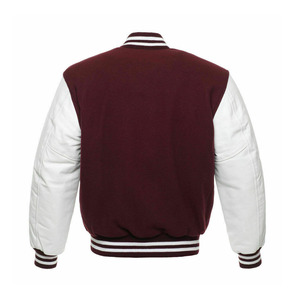 High Quality Custom Stand Collar Winter Letterman <b>Jacket</b> Front Logo Best Selling Men's Varsity <b>Fleece</b> <b>Lining</b> Breathable - Product Image 2