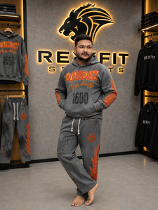 Conjunto de Sudadera con Capucha y Pantalones Deportivos Personalizados para Hombre, con Estampado Sun Fade, Estilo Vintage, 2 Piezas, OEM, ODM, Venta al Por Mayor - Product Image 2