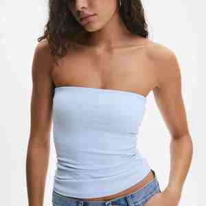Women's Summer Tube <b>Tops</b> Strapless No Pad Slim Fit Plain Colour Custom Logo Breathable Cotton Tube <b>Tops</b> Women Tank <b>Tops</b> - Product Image 4