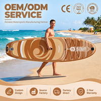 Planche de paddle gonflable personnalisable en usine avec soudure à chaud pour le surf et les activités aquatiques