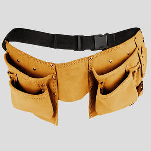 Ceinture porte-outils en cuir véritable haut de gamme personnalisée pour charpentier, avec pochette à outils et organisateur de travail – Vente en gros - Product Image 6