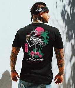 Camiseta de moda con estampado gráfico de manga corta para hombre - Product Image 2