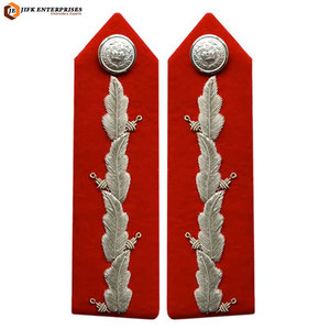 Custom Design Eco-Friendly <b>Sew</b>-<b>On</b> Decorative Collar Piece Premium Quality Fabric Neat Finish Gorget Generals Collar <b>Patch</b> - Product Image 1