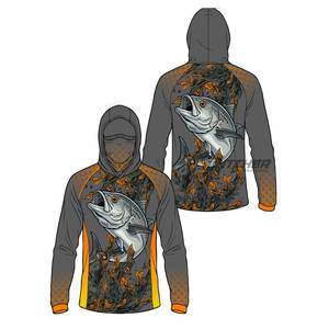 Camisas de Pesca con Capucha, Impermeables, de Secado Rápido, UPF 50+, Spandex/Poliéster, Manga Larga para Pescadores - Product Image 1