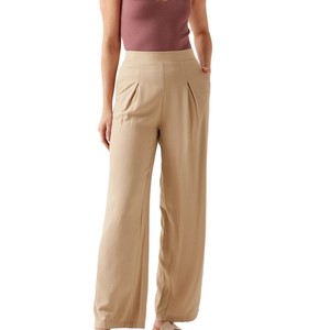 Pantalones de Mujer de Cintura Alta, Sólidos, de Alta Calidad, Ropa Casual, Sexy, Deportivos, Rectos, Holgados, Estilo Urbano - Product Image 1