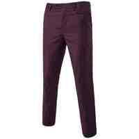 Pantalones de hombre para oficina, negocios, de pierna recta, formales, elegantes, casuales, holgados, vaqueros, pantalones de hombre en venta
