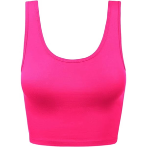 Brassière de sport pour femme en tissu doux et léger, couleur rose, coupe confortable, idéale pour l'entraînement et l'usage quotidien - Product Image 6