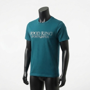 T-shirts décontractés pour hommes en coton 100% de haute qualité, col rond, manches courtes, avec strass, coupe ample, séchage rapide - Product Image 6