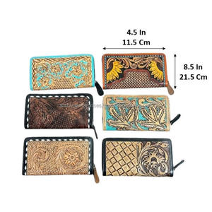 Cartera de mano de cuero genuino hecha a mano con bloqueo RFID para mujer, modelo 2026, nueva tendencia al por mayor - Product Image 2