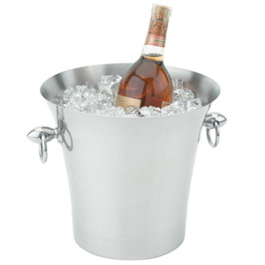 Seau à glace en cuivre martelé fait main avec couvercle et pinces en laiton massif, bac à boissons isotherme plaqué de qualité supérieure pour vin – Vente en gros - Product Image 4