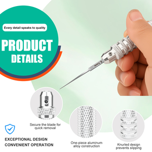 Kit de Herramientas de Modelado Prime con <span class=keywords><strong>7</strong></span> Cuchillas (0.1-2.0mm) para Tallado de Resina Gundam, Revestimiento de Paneles y Construcción de Modelos a Escala - Product Image 3