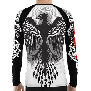 Camiseta de compresión de manga larga para hombre, para MMA, con diseño de águila celta, estampado por sublimación, ajustada, que absorbe la humedad, ropa deportiva - Product Image 6