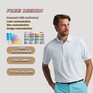 Designs Summer Short Sleeve Dry Fit Soft 88% Poly 12% Spandex Custom Golf Polo Shirts with Embroidery logo 250gsm Men Clothing - Product Image 6