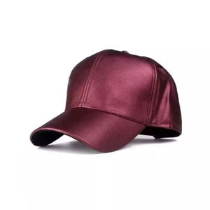 Waterproof Fashion Wear Leather Hat 100% Leather Personalized Unisex Baseball Original Leather Hats - Product Image 5