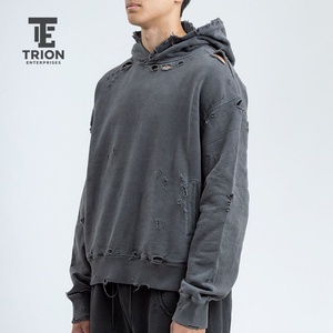 เสื้อฮู้ดดี้ผู้ชายแขนยาวปักลายแบบกำหนดเอง สไตล์วินเทจ สำหรับฤดูหนาว พร้อมบริการ OEM ผลิตจากผ้าฟลีซ ระบายอากาศได้ดีและเป็นมิตรกับสิ่งแวดล้อม - Product Image 5
