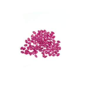 Rubis africains naturels non traités, ovales calibrés 6x4mm, pierres précieuses facettées naturelles, prêtes à l'emploi pour la création de bijoux - Product Image 3