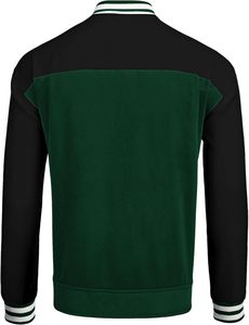 Veste de sport de luxe en laine de qualité supérieure avec manches en cuir et broderie personnalisée du logo de l'équipe - Product Image 2