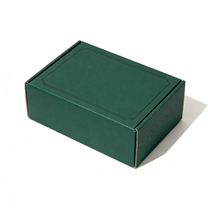 Boîte d'expédition personnalisée en carton ondulé à couvercle rabattable, forme rectangulaire, pelliculage mat, logo personnalisé, recyclable pour - Product Image 2