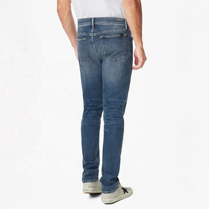 Jeans slim sur mesure en gros pour homme, denim bleu de haute qualité, jeans pour homme populaires - Product Image 3
