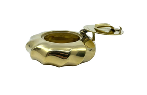 <b>Vintage</b> Brass Round <b>Ashtray</b> with Anchor Design Desktop Decor Ash Tray Table Decor Smoking Accessory Gift - Product Image 4