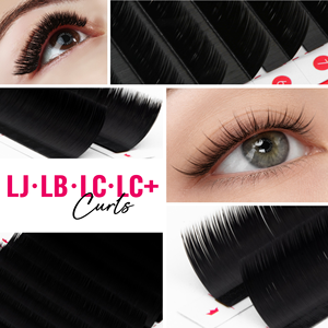 Plateaux de cils en gros Charmlash, plateaux d'extensions de cils LC LD J B CC C, extensions de cils noirs mats naturels, effet liftant doux - Product Image 4