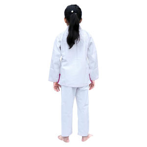 Kimono Blanco Ligero y Duradero para Niños de BJJ, Uniforme de Artes Marciales, Corte Regular - Product Image 4