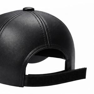Men's Premium Leather Two shades <b>Cap</b> Adult Size Four Season Wear - Product Image 4