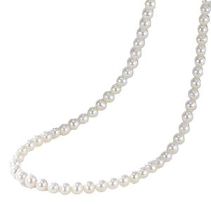 Collier de perles d'eau douce de 5-6 mm avec perles rondes brillantes sans défaut, en cuir, argent S925, sans cœur, chaîne de clavicule - Product Image 4