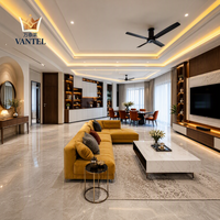 Ensemble de meubles de salon Vantel, canapé et table basse de luxe pour l'hôtellerie et les propriétés en location
