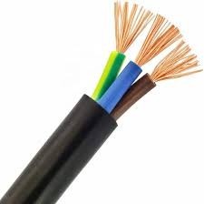 สายไฟฟ้าทองแดง 3 แกน ขนาด 6.0 มม. 6 ตร.มม. หุ้มฉนวน PVC แบบกลม ตัวนำแบบตีเกลียว 9 AWG 1100V สำหรับงานอุตสาหกรรม รุ่น 0099 - Product Image 6
