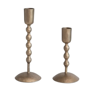 Candelabro de Metal Dorado de Lujo Nórdico con Lazo, Soporte para Velas Cónicas con Acabado de Latón Vintage, Centro de Mesa para Bodas y Fiestas - Product Image 4